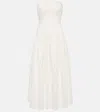 Tove Lauryn Strapless Cotton Midi Dress In White