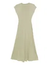 Tove Wool-silk Lenore Maxi Dress In Animal Print
