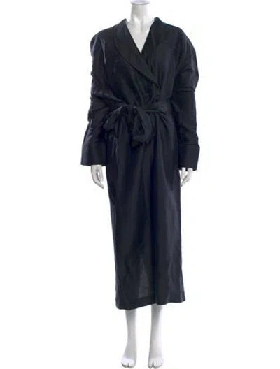 Pre-owned Tove Linen Long Dress In Blue