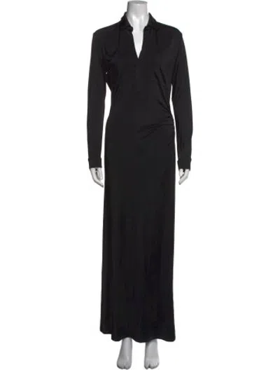 Pre-owned Tove Long Dress In Black