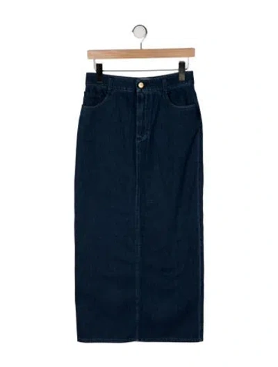 Pre-owned Tove Long Skirt In Blue