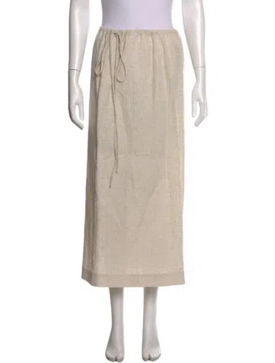 Pre-owned Tove Long Skirt In Neutral