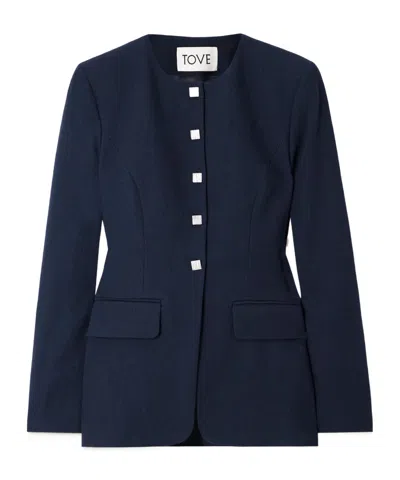 Tove Long-sleeved Casual Jacket In Blue