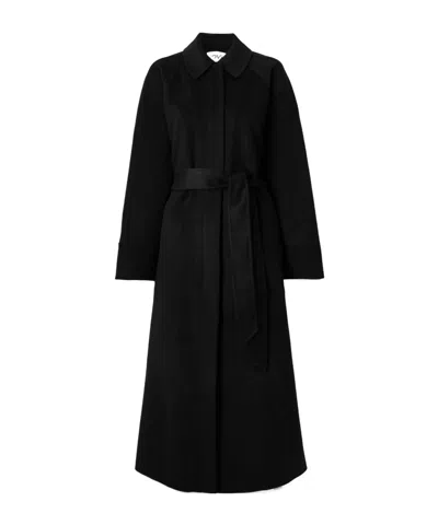 Tove Long-sleeved Coat In Black