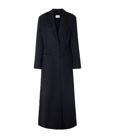 Tove Long-sleeved Coat In Blue