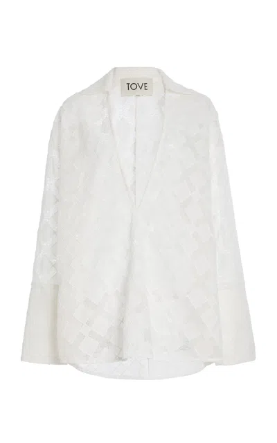 Tove Luisa Cotton Top In White
