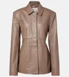 Tove Magda Leather Jacket In Brown