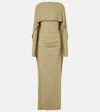 Tove Malena Cape Maxi Dress In Grün