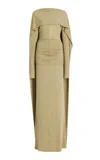 Tove Malena Cape Maxi Dress In Neutral