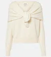 Tove Malia Gathered Cashmere Sweater In Cream