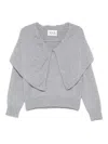 Tove Malia Cape-effect Cashmere Sweater In Gray