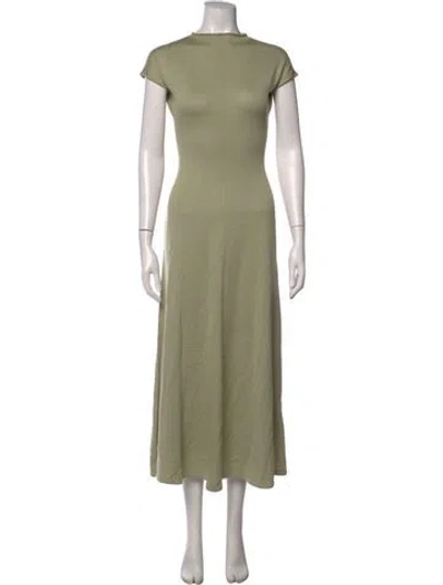 Pre-owned Tove Merino Wool Long Dress In Green
