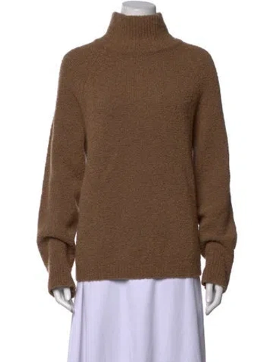 Pre-owned Tove Merino Wool Turtleneck Sweater In Brown