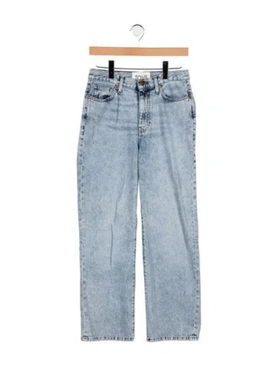 Pre-owned Tove Mid-rise Straight Leg Jeans In Blue