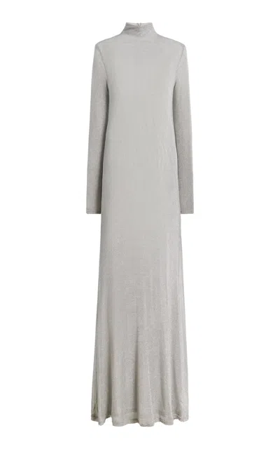 Tove Torra Maxi Dress In Silver