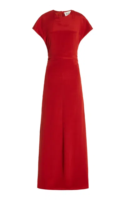 Tove Neveah Stretch-jersey Maxi Dress In Orange