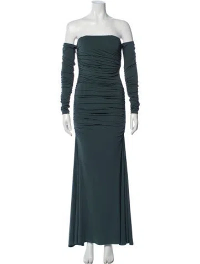 Pre-owned Tove Off-the-shoulder Long Dress W/ Tags In Blue