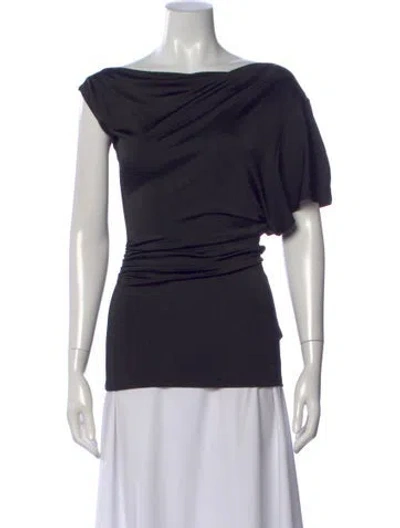 Pre-owned Tove Off-the-shoulder Short Sleeve Top W/ Tags In Blue