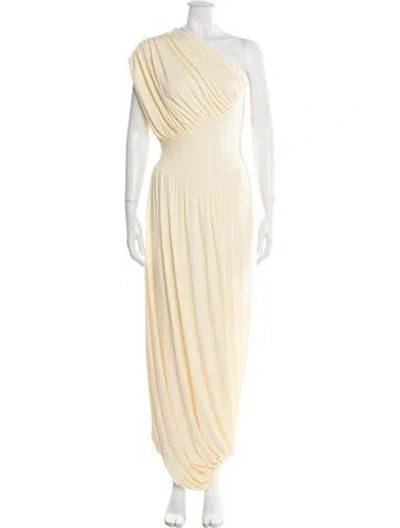 Pre-owned Tove One-shoulder Long Dress In Yellow