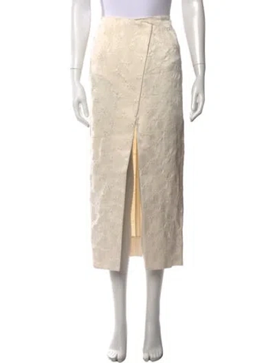 Pre-owned Tove Patterned Midi Length Skirt W/ Tags In Neutrals