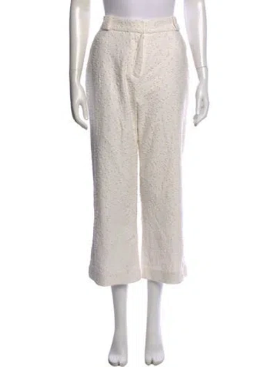 Pre-owned Tove Patterned Straight Leg Pants In Neutrals
