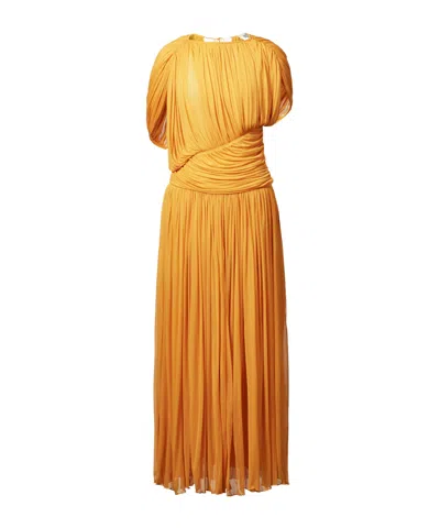 Tove Pleated Dress In Yellow