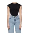 Tove Pleated T-shirt In Black