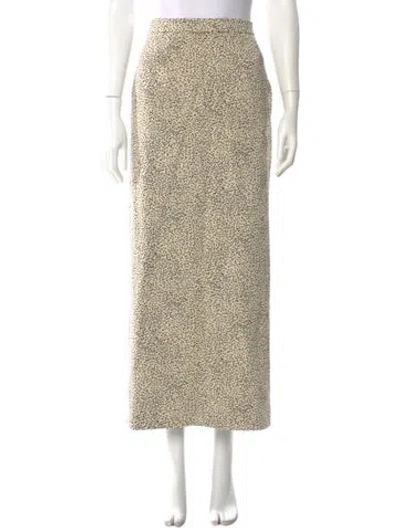 Pre-owned Tove Printed Midi Length Skirt W/ Tags In Neutral