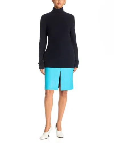 Tove Prue Cashmere Turtleneck Backless Sweater In Blue
