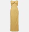 Tove Womens Light Sand Rachel Linen And Cotton-blend Maxi Dress In Beige