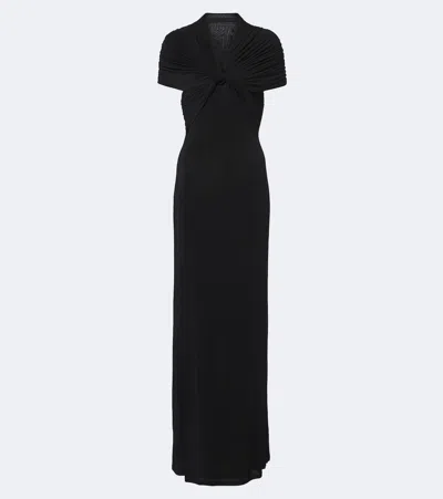 Tove Rama Gathered Maxi Dress In Black