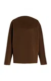 Tove Reine Wool Sweater In Khaki