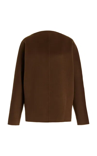 Tove Reine Wool Sweater In Khaki
