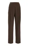Tove Roan High-rise Straight-leg Pants In Green