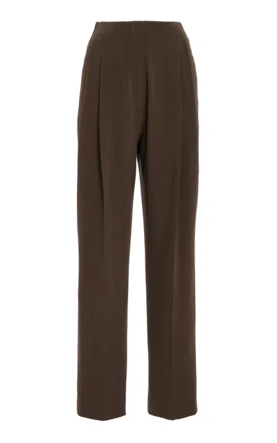Tove Roan High-rise Straight-leg Pants In Green