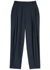 Tove Robena Pleated Wool Trousers In Blue
