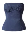 Tove Ruby Top Navy In Blue