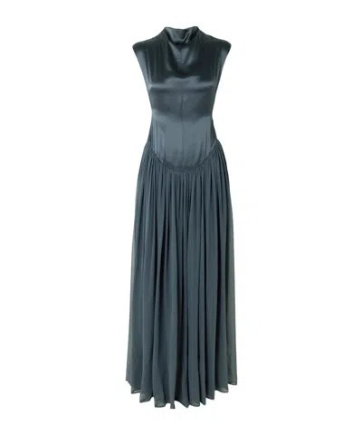 Tove Sabi Pleated Dress In Gray