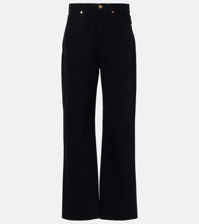 Tove Sade Mid-rise Straight-leg Jeans In Black