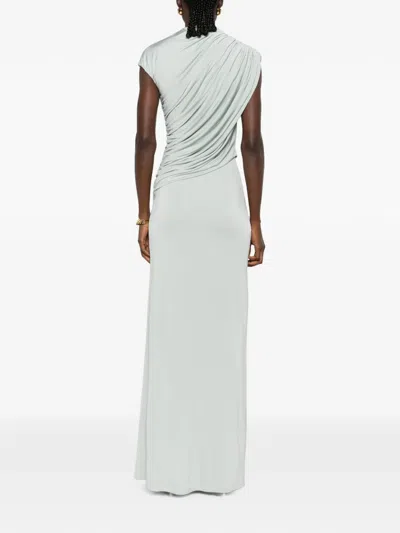 Tove Saffron Draped Maxi Dress In White