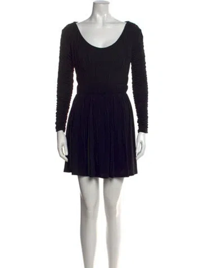 Pre-owned Tove Scoop Neck Mini Dress In Black