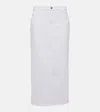 Tove Sera Denim Maxi Skirt In White