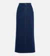 Tove Sera Denim Midi Skirt In Blue