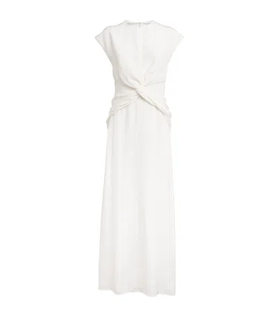 Tove Silk Jenna Maxi Dress In White