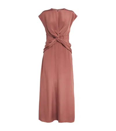 Tove Silk Jessa Midi Dress In Pink