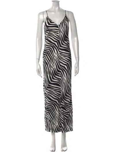 Pre-owned Tove Silk Long Dress In Black