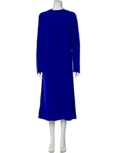 Pre-owned Tove Silk Long Dress In Blue