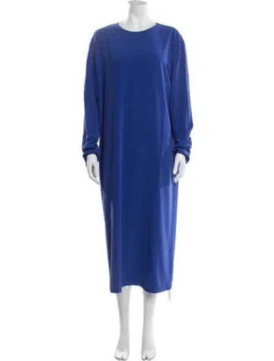 Pre-owned Tove Silk Long Dress In Blue