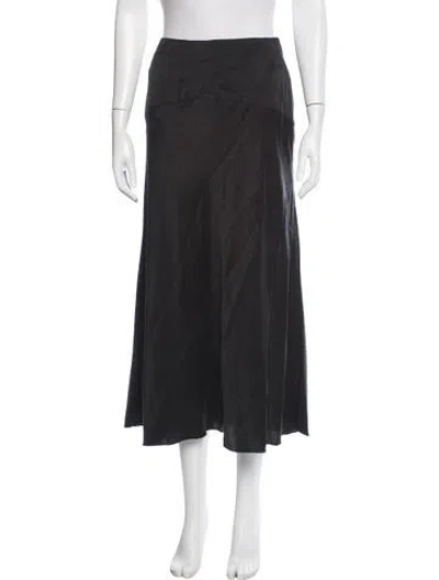 Pre-owned Tove Silk Long Skirt In Black