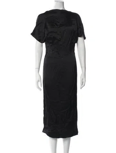 Pre-owned Tove Silk Midi Length Dress W/ Tags In Black
